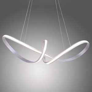 Paul Neuhaus Závěsné LED světlo Melinda, 38W, ocelově šedé