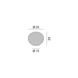 Rotaliana Rotaliana Flow Glass T4 stolní lampa Ø 33 cm koule