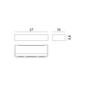 Rotaliana Rotaliana Frame W2 LED nástěnné světlo černá 2700K