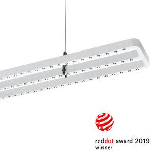 Performance in Lighting LED závěsné světlo Small Line, senzor, 156cm, bílá