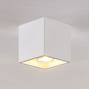 Lindby Lindby Parvin downlight hliník, hranatý, bílý