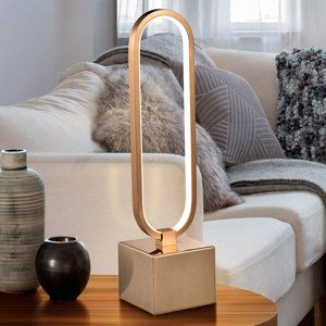 Schuller Stolní lampa LED Colette krásný design růžovozlatá