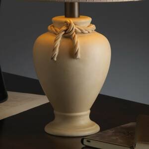 Euluna Stolní lampa Treccia s látkovým stínidlem