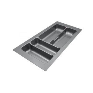 In-Design Příborník UNI 490 mm šedá metalíza - různé šířky Šířka příborníku (mm): 235 - 208
