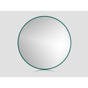 In-Design Zrcadlo RoundLine - zelený matný rám, bez osvětlení Průměr zrcadla (mm): 800