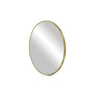 In-Design Zrcadlo RoundLine - zlatý matný rám, bez osvětlení Průměr zrcadla (mm): 600
