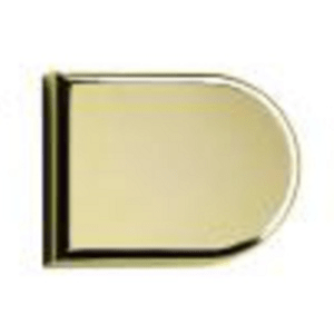 Ozdobná krytka misky pro závěs na sklo HETTICH ve tvaru D Barva: zlatá