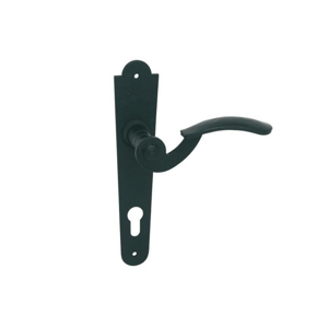 In-Design Dveřní klika Tilly rozteč 72 mm hranatá černá matná Provedení štítu: PZ - fabkový klíč