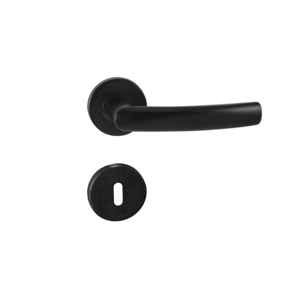 In-Design Dveřní klika Esso kulatá rozeta černá Provedení kliky: vč. rozety BB - obyčejný klíč