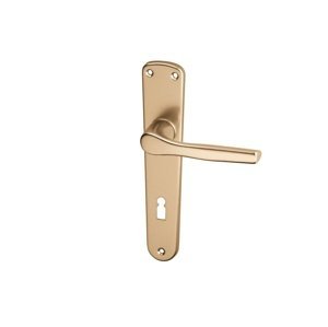 AC-T SERVIS Dveřní klika MONET bronz - hranaté štítové kování 72 mm Provedení štítu: BB - obyčejný klíč