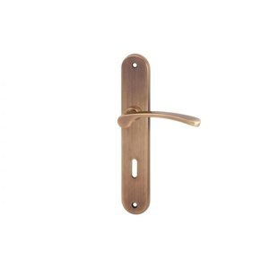 AC-T SERVIS Dveřní klika JANA bronz - oválné štítové kování 72 mm Provedení štítu: BB - obyčejný klíč