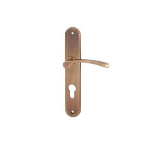 AC-T SERVIS Dveřní klika JANA bronz - oválné štítové kování 72 mm Provedení štítu: PZ - fabkový klíč