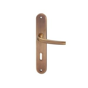 AC-T SERVIS Dveřní klika APOLL bronz - oválné štítové kování 72 mm Provedení štítu: BB - obyčejný klíč