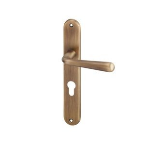 AC-T SERVIS Dveřní klika CHARLIE bronz - oválné štítové kování 72 mm Provedení štítu: PZ - fabkový klíč