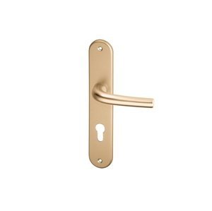 AC-T SERVIS Dveřní klika ANNA bronz - oválné štítové kování 72 mm Provedení štítu: PZ - fabkový klíč