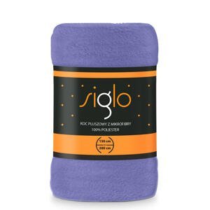 Mikroplyšová deka SIGLO fialová