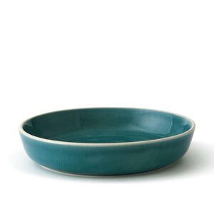 Keramický hluboký talíř FLORA 19 cm modrozelená