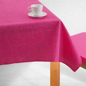 Jednobarevný ubrus BESSY růžový stolní 140 x 180 cm