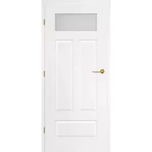 Bílé interiérové dveře Nemézie 10 (UV Lak) - Výška 210 cm