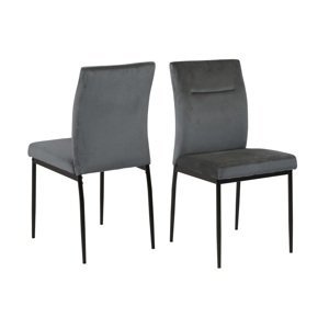 Dkton Designová jídelní židle Damilola tmavě šedá