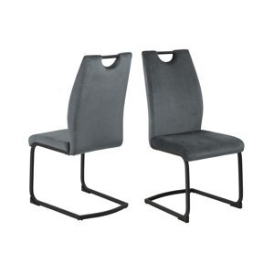Dkton Designová jídelní židle Darnell tmavě šedá