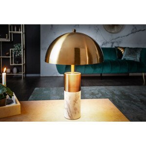 LuxD 25021 Designová stolní lampa Aamira 52 cm zlatá