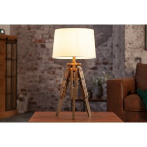 LuxD 25055 Designová stolní lampa Dawson 59 cm bílá