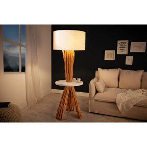 LuxD 24281 Stojanová lampa Kash 153 cm náplavové dřevo