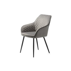 Furniria Designová židle Dana šedý samet