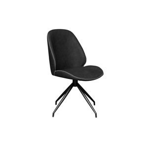 Norddan Designová otočná židle Laqueta černá