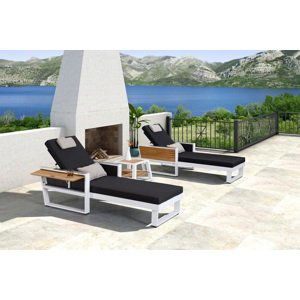 Higold Zahradní sestava HIGOLD - York Sunlounge Set White/Black Olefin