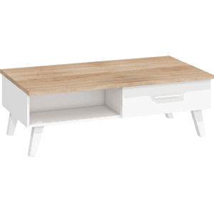 ARTBm Konferenční stolek NORDIS-07 | 2D Barva: dub sonoma světlý/bílá
