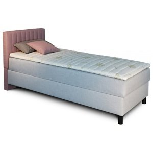 New Design Čalouněná postel NOVO s krátkým čelem | levá s topperem Rozměr: 90 x 200 cm