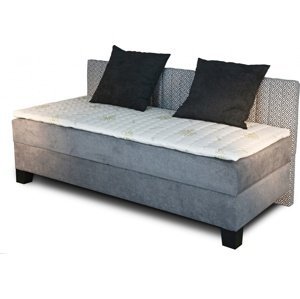 New Design Čalouněná postel NOVO s dlouhým čelem | s topperem Rozměr: 80 x 200 cm
