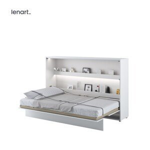 Dig-net nábytek Sklápěcí postel Lenart BED CONCEPT BC-05p | bílý lesk 120 x 200