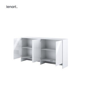 Dig-net nábytek Nástavec pro sklápěcí postel Lenart BED CONCEPT BC-11p | bílý lesk