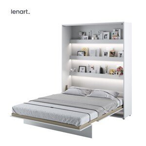 Dig-net nábytek Sklápěcí postel Lenart BED CONCEPT BC-12p | bílý lesk 160 x 200 cm