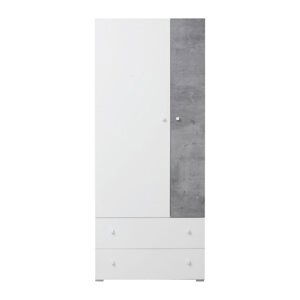 Meblar Šatní skříň SIGMA SI3 L/P Barva: bílá/beton