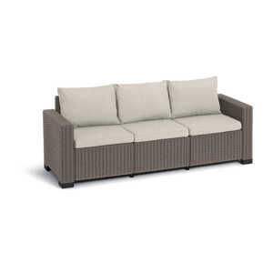 KETER Zahradní pohovka FLORIDA 3 seater | cappuccino