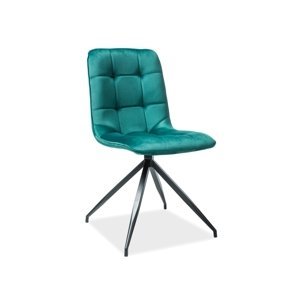 Signal Jídelní židle Texo Velvet Barva: Modrá / Bluvel 86