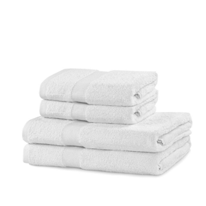 ArtFlhf Sada ručníků MARINA | šedá 4ks Barva: Bílá