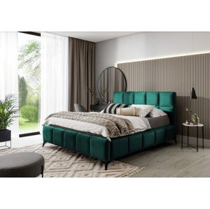 Artelta Manželská postel MIST | 140 x 200 cm barevné provedení: Velvetmat 38