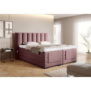 Artelta Manželská postel VEROS Boxspring | elektrická polohovatelná 140 x 200 cm Barva: Velvet Mat 24