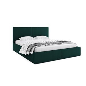 BMS Manželská postel HAILEY | bez matrace 140 x 200 cm Barva: Zelená