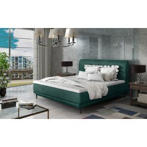 Artelta Manželská postel ASTERIA | 140 x 200 cm Barva: Zelená / Monolith 37