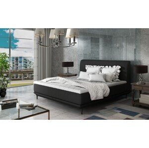 Artelta Manželská postel ASTERIA | 160 x 200 cm Barva: Černá / Sawana 14