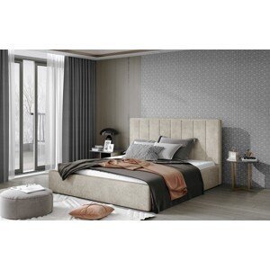 Artelta Manželská postel AUDREY | 180 x 200 cm Barva: Béžová / Dora 21