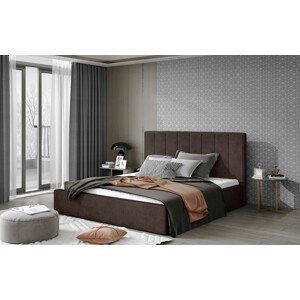 Artelta Manželská postel AUDREY s úložným prostorem | 200 x 200 cm Barva: Hnědá / Dora 28