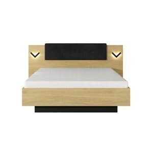ArtLas Manželská postel SOLVE | 160 x 200 cm Provedení: Postel s dřevěným roštem bez matrace