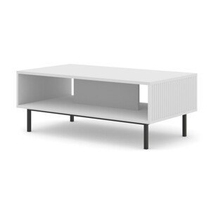 ARTBm Konferenční stolek RAVENNA B 90 | bílá matná Provedení: Bílá matná / černá podnož
